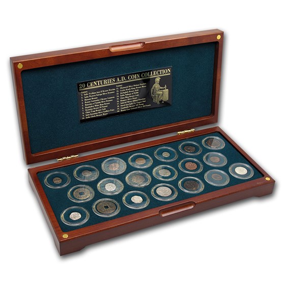 20 Centuries A.D. Silver and Bronze Coin Collection 20 Centuries A.D. Silver and Bronze Coin Collection