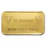 20 gram 999.9 Gold Bar - Swiss Bank Corporation
