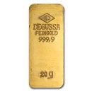 20 gram Gold Bar - Degussa (Stamped)