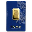 20 gram Gold Bar - PAMP Lady Fortuna Veriscan® (In Assay)