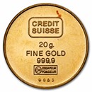 20 gram Gold Round - Credit Suisse Virgin Islands