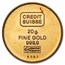 20 gram Gold Round - Credit Suisse Virgin Islands
