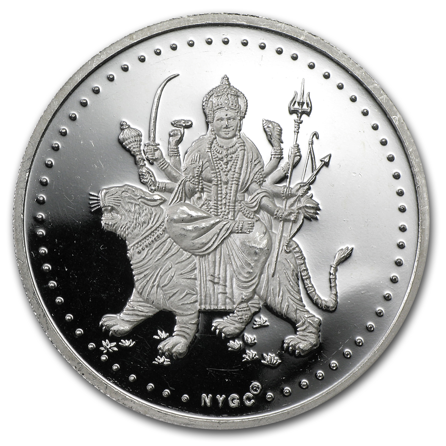 Buy 20 gram Silver Round - Lakshmi (Tiger) | APMEX
