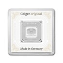 20 gram Silver Square - Geiger Edelmetalle (Encapsulated w/Assay)