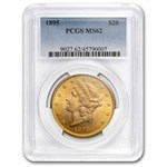 $20 Liberty Gold Dble Eagle 5-Coin Set MS-62 PCGS (Pre-1900)