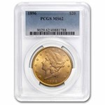 $20 Liberty Gold Dble Eagle 5-Coin Set MS-62 PCGS (Pre-1900)