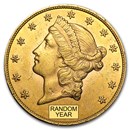 $20 Liberty Gold Double Eagle AU (Random Year) $20 Liberty Gold Double Eagle AU (Random Year)