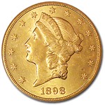 $20 Liberty Gold Double Eagle MS-61 NGC (1800s S-Mint)