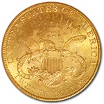 $20 Liberty Gold Double Eagle MS-61 NGC (1800s S-Mint)