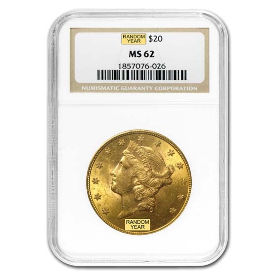 $20 Liberty Gold Double Eagle MS-62 PCGS/NGC (Pre-1900)