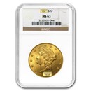 $20 Liberty Gold Double Eagle MS-63 NGC (Random)