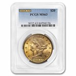 $20 Liberty Gold Double Eagle MS-63 PCGS (1800s S-Mint)