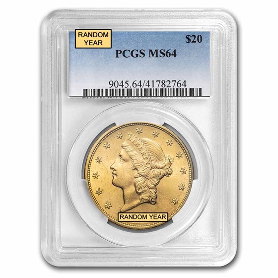 $20 Liberty Gold Double Eagle MS-64 PCGS (Random)