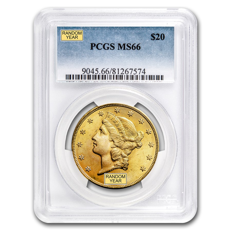 $20 Liberty Gold Double Eagle MS-66 PCGS (Random)