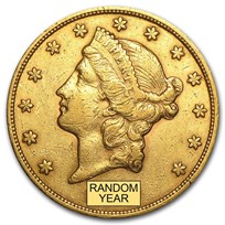 $20 Liberty Gold Double Eagle VF (Random Year)