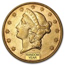 $20 Liberty Gold Double Eagle XF (Random Year)