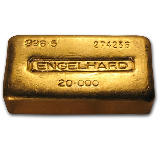 Buy 20 oz Gold Bar - Engelhard (Loaf-Style/Poured, .996.5 Fine) | APMEX