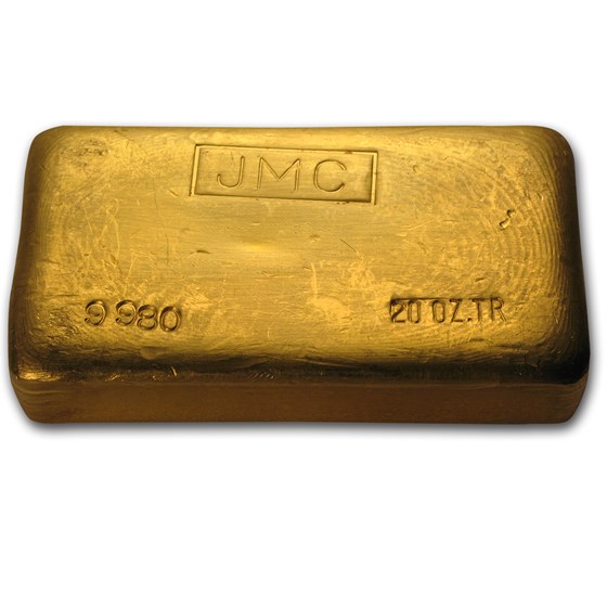 Buy 20 oz Gold Bar - Johnson Matthey (JMC, 998.0 Fine) | APMEX