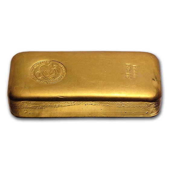 Buy 20 oz Gold Bar - Perth Mint (Poured, Old Style Swan) | APMEX