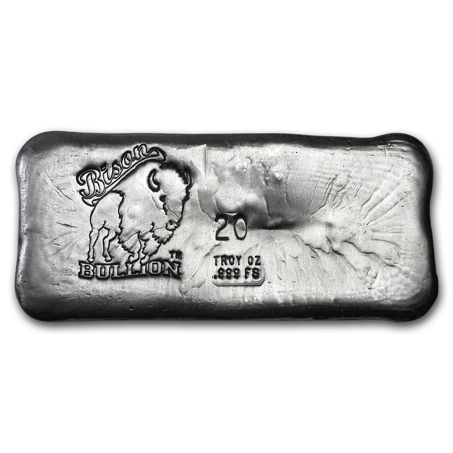 20 oz Hand Poured Silver Bar - BB