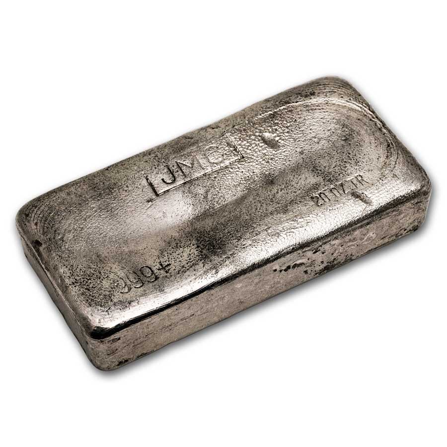 Buy 20 oz Silver Bar - Johnson Matthey (JMC Poured) | APMEX