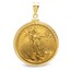 $20 Saint-Gaudens Gold Dbl Eagle Pendant (Diamond-ScrewTop Bezel)