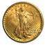 $20 Saint-Gaudens Gold Double Eagle MS-62 PCGS (Rattler, Random)