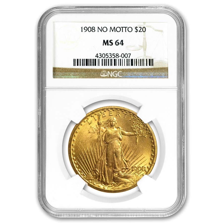 $20 Saint-Gaudens Gold Double Eagle MS-64 NGC (Random)
