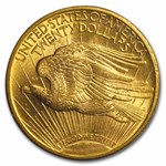 $20 St Gaudens Gold Double Eagle MS-61 PCGS (Rattler, Random)
