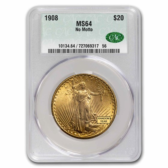 $20 St Gaudens Gold Double Eagle MS-64 CACG (Random) $20 St Gaudens Gold Double Eagle MS-64 CACG (Random)
