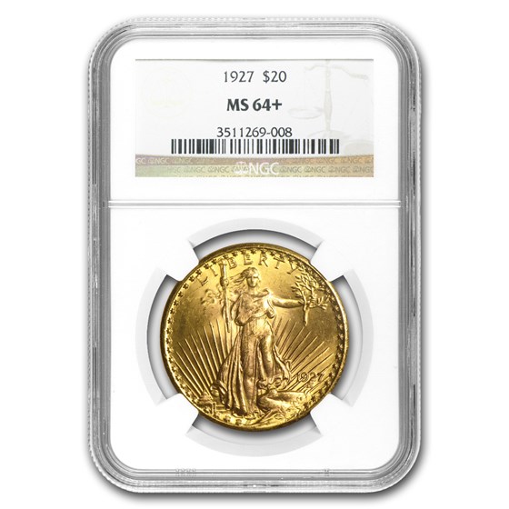 $20 St Gaudens Gold Double Eagle MS-64+ NGC (Random) $20 St Gaudens Gold Double Eagle MS-64+ NGC (Random)
