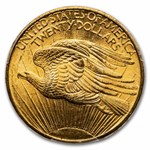 $20 St Gaudens Gold Double Eagle MS-64 PCGS (Random) WS