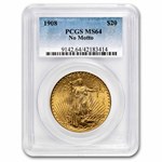 $20 St Gaudens Gold Double Eagle MS-64 PCGS (Random) WS