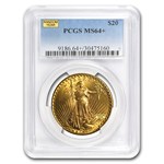 $20 St Gaudens Gold Double Eagle MS-64+ PCGS (Random)