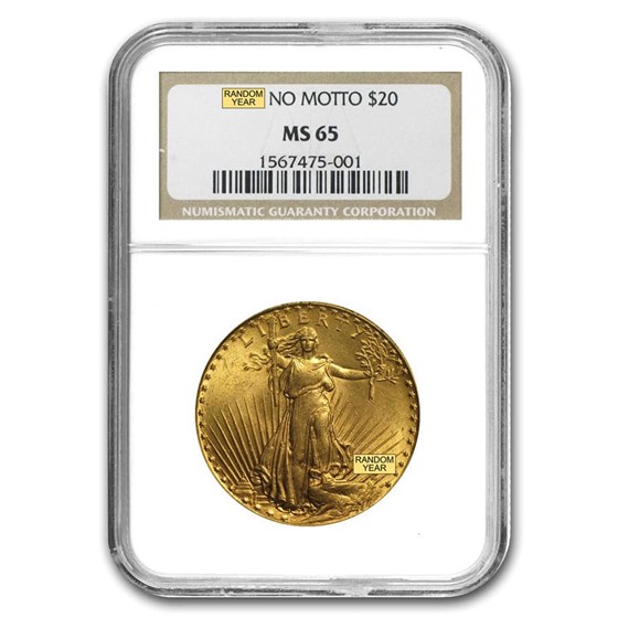$20 St Gaudens Gold Double Eagle MS-65 NGC (Random) $20 St Gaudens Gold Double Eagle MS-65 NGC (Random)