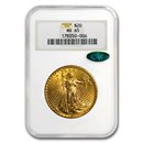 $20 St Gaudens Gold Double Eagle MS-65 PCGS/NGC (CAC)