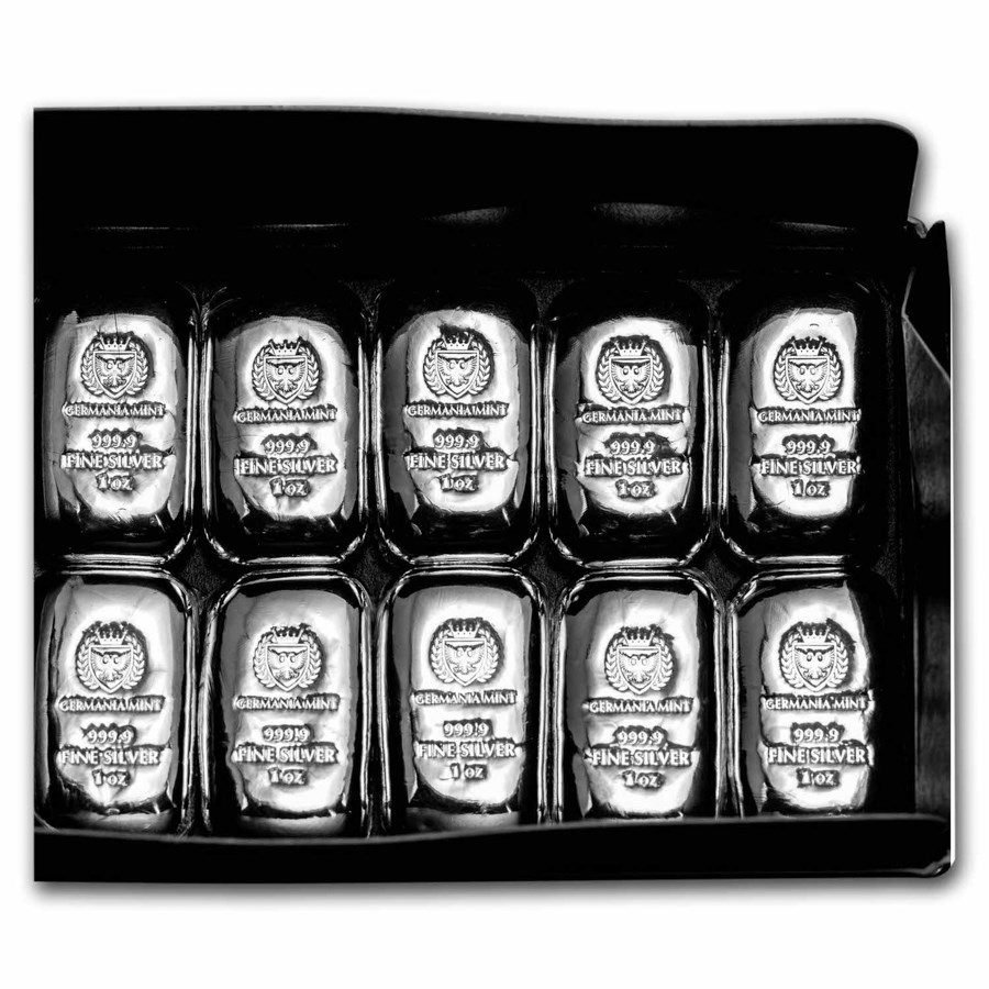 Buy 20 x 1 oz Silver Bar - Germania Mint (Serialized) | APMEX Buy 20 x 1 oz Silver Bar - Germania Mint (Serialized) | APMEX