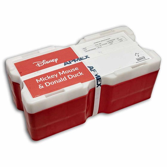 200-Coin 1 oz Silver Mickey and Donald Duck Monster Box (Empty) 200-Coin 1 oz Silver Mickey and Donald Duck Monster Box (Empty)