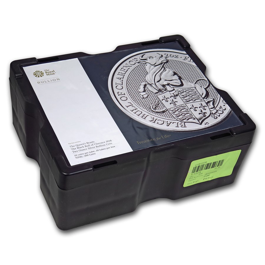200-Coin 2 oz Silver Bull Monster Box (Empty, Black)