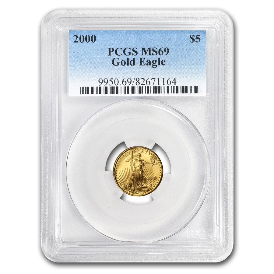 2000 1/10 oz American Gold Eagle MS-69 PCGS
