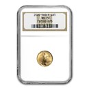 2000 1/10 oz American Gold Eagle MS-70 NGC