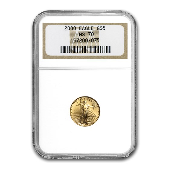 2000 1/10 oz American Gold Eagle MS-70 NGC 2000 1/10 oz American Gold Eagle MS-70 NGC