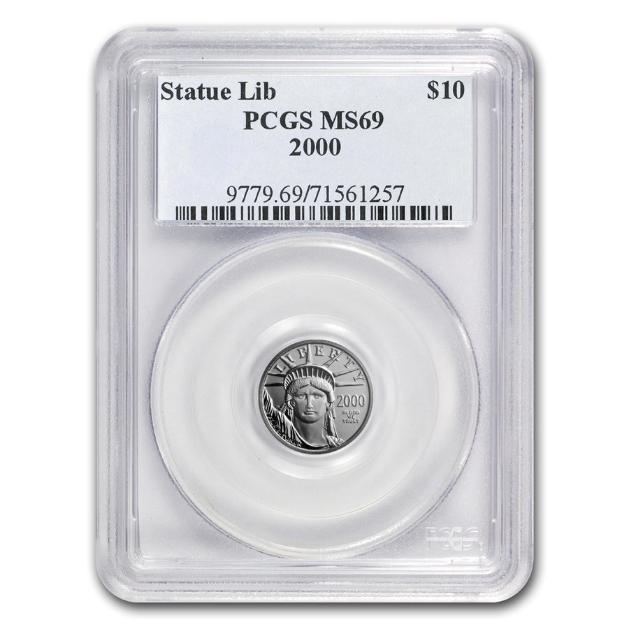 2000 1/10 oz American Platinum Eagle MS-69 PCGS