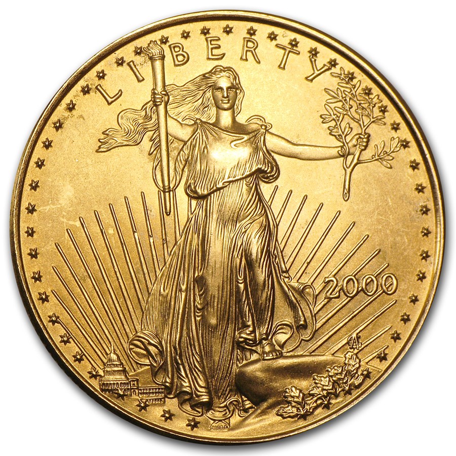 2000 1/2 oz American Gold Eagle BU