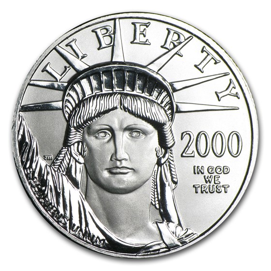 2000 1/2 oz American Platinum Eagle BU