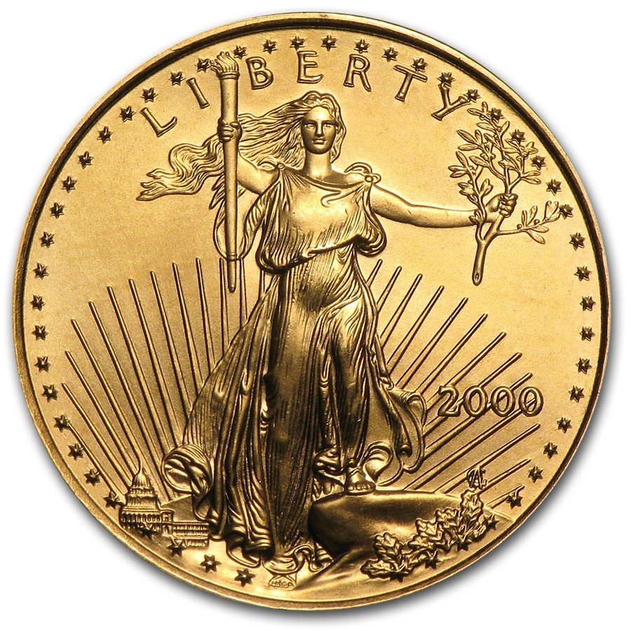 2000 1/4 oz American Gold Eagle BU