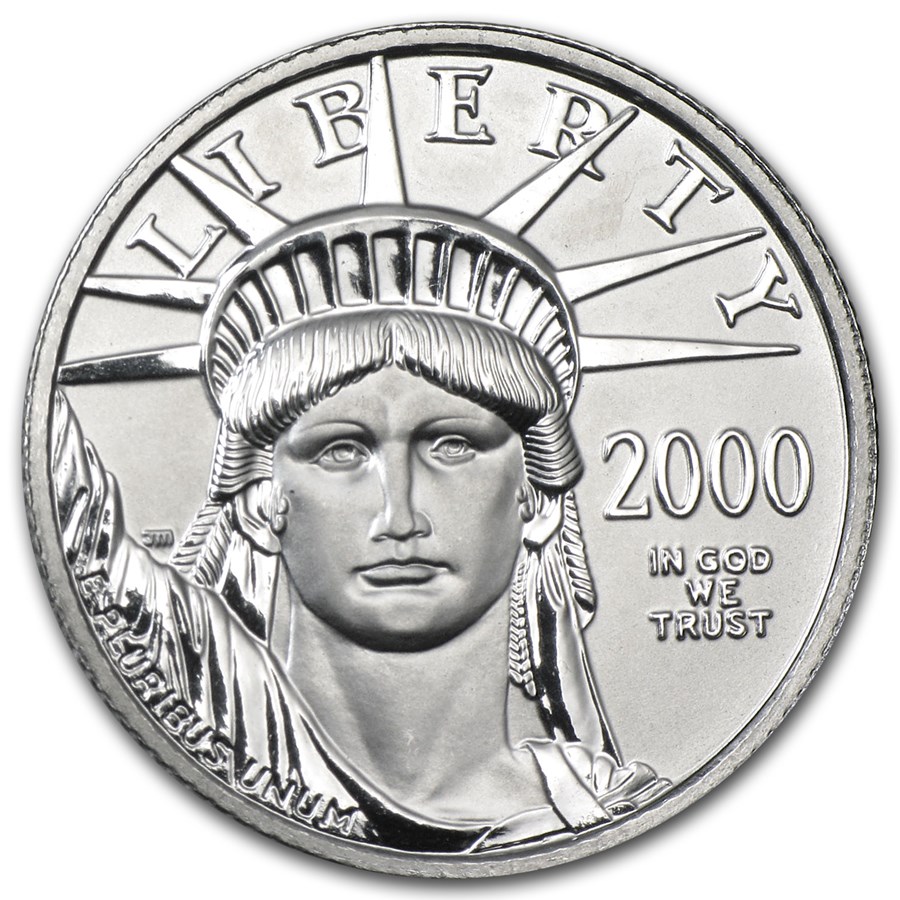 2000 1/4 oz American Platinum Eagle BU