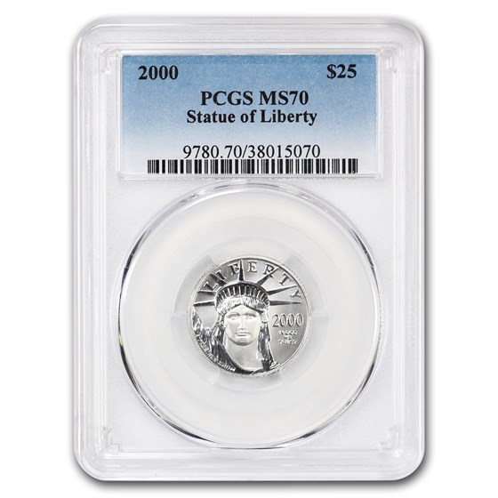 2000 1/4 oz American Platinum Eagle MS-70 PCGS 2000 1/4 oz American Platinum Eagle MS-70 PCGS