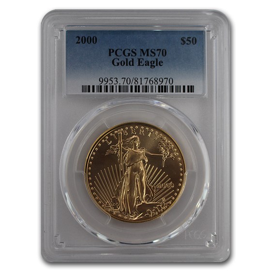 2000 1 oz American Gold Eagle MS-70 PCGS 2000 1 oz American Gold Eagle MS-70 PCGS