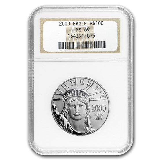 2000 1 oz American Platinum Eagle MS-69 NGC